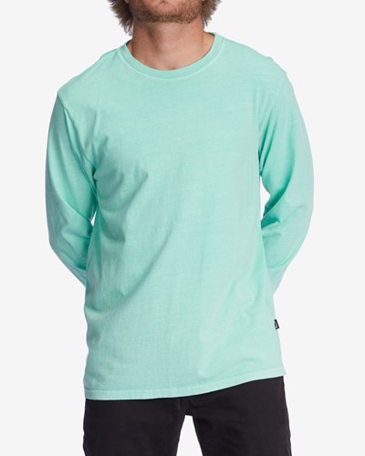 Billabong Wave Washed Long Sleeve T-Shirt Verde Menta | IRXLPY812