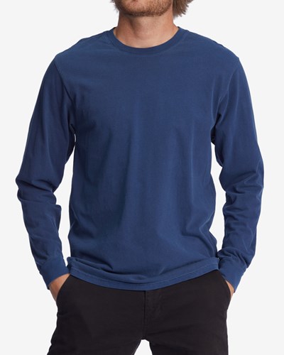 Billabong Wave Washed Long Sleeve T-Shirt Azul Marino | JLCMPV341