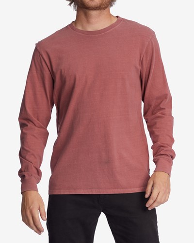 Billabong Wave Washed Long Sleeve T-Shirt Rosas | QVYZXC695