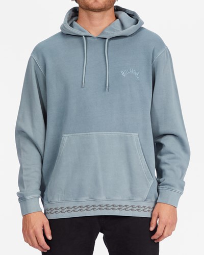 Billabong Wave Washed Organic Pullover Hoodie Azules | AXKVRY041