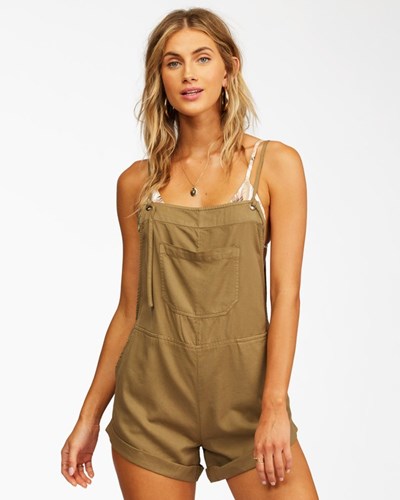 Billabong Wild Pursuit Romper Sage | CITAES793