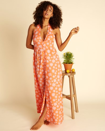 Billabong Wrangler Hung Up Maxi Vestido Fireside | CYWLNT210