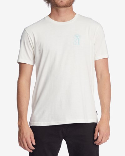 Billabong Wrangler Sacred Sands Organic Corta Sleeve T-Shirt Blancas | EBGDSA821