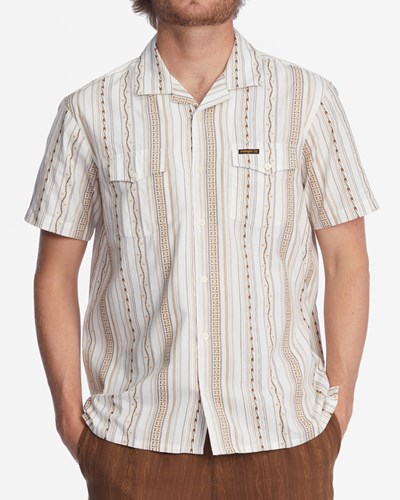 Billabong Wrangler Wesley Corta Sleeve Shirt Blancas | BVDWTR985