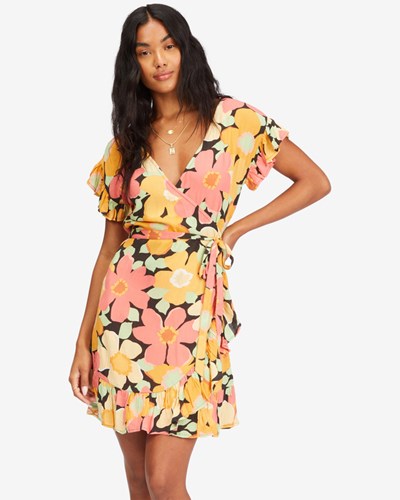 Billabong Wrap And Roll Woven Vestido Multi | VZKJUT542