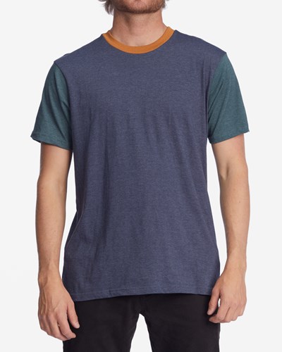 Billabong Zenith Corta Sleeve T-Shirt Denim | HMXSRA942