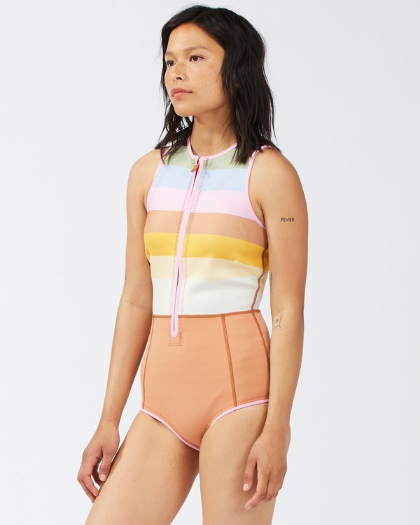 Billabong 1/1 Sol Sistah Shorty Spring Suit Paradise Stripe | ABEIRP598