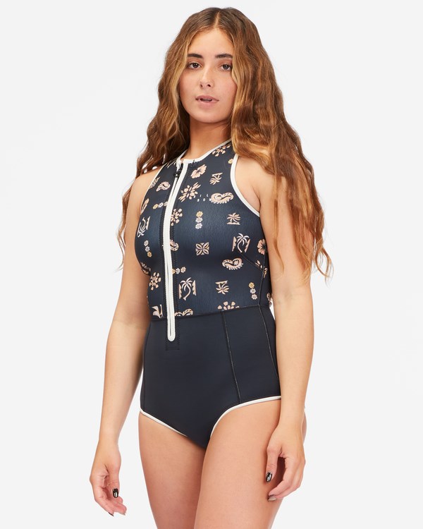 Billabong 1/1 Sol Sistah Shorty Spring Suit Negras | JXGQNI304