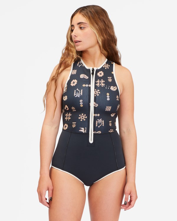 Billabong 1/1 Sol Sistah Shorty Spring Suit Negras | JXGQNI304