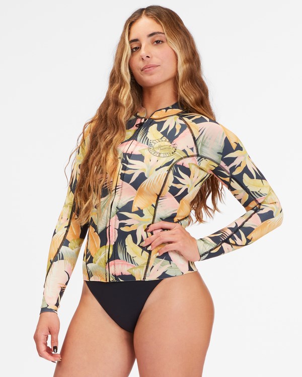 Billabong 1mm Peeky Wetsuit Jacket Jungle Night | KWPLUB729