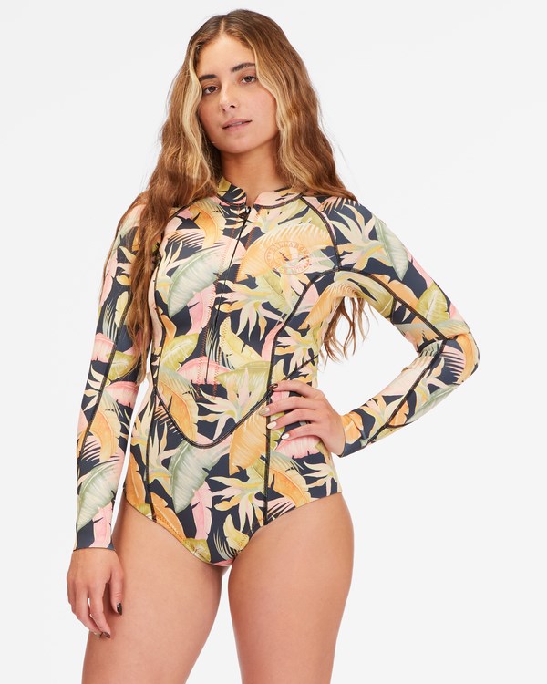 Billabong 2/2 Salty Dayz Long Sleeve Spring Suit Jungle Night | WCLVIA576