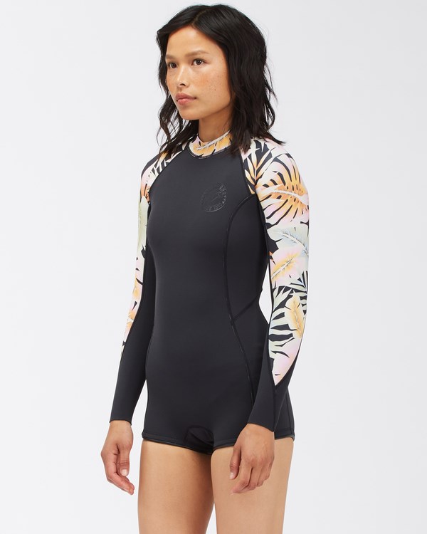 Billabong 2/2 Spring Fever Long Sleeve Spring Suit Negras | JFCMVK579