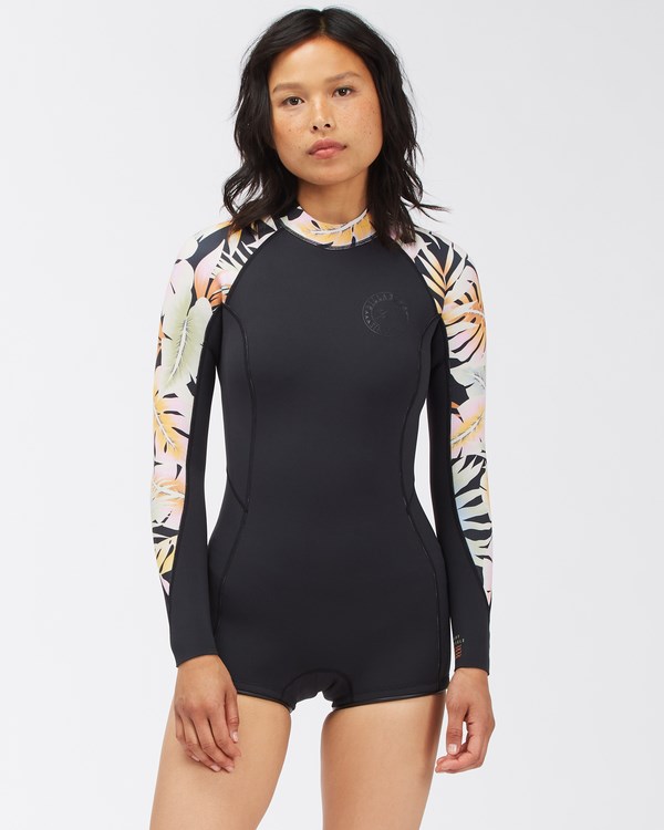 Billabong 2/2 Spring Fever Long Sleeve Spring Suit Negras | JFCMVK579