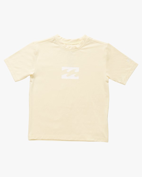 Billabong (2-7) All Day Wave Loose Fit Corta Sleeve Surf Tee Amarillo | JQZHUK305