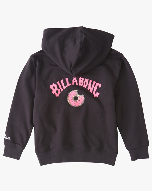 Billabong (2-7) The Simpsons Donut Pullover Hoodie Negras | NTWRLX098