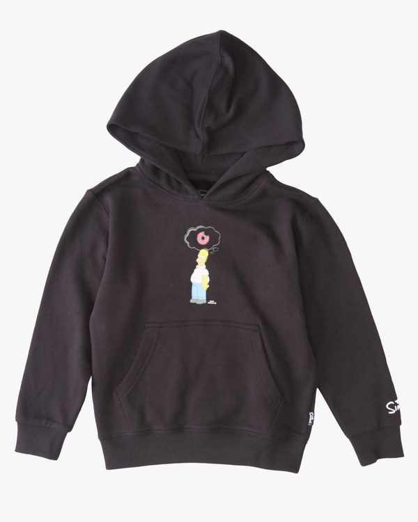 Billabong (2-7) The Simpsons Donut Pullover Hoodie Negras | NTWRLX098