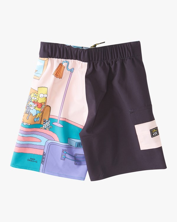 Billabong (2-7) The Simpsons Family Couch Pro Boardshorts 13