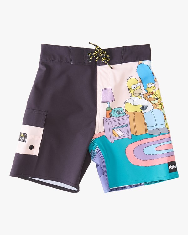 Billabong (2-7) The Simpsons Family Couch Pro Boardshorts 13\