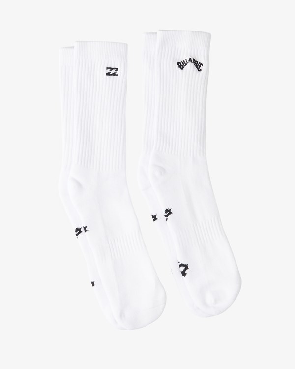 Billabong 2-Pack Core Crew Socks Blancas | JNEIWO762