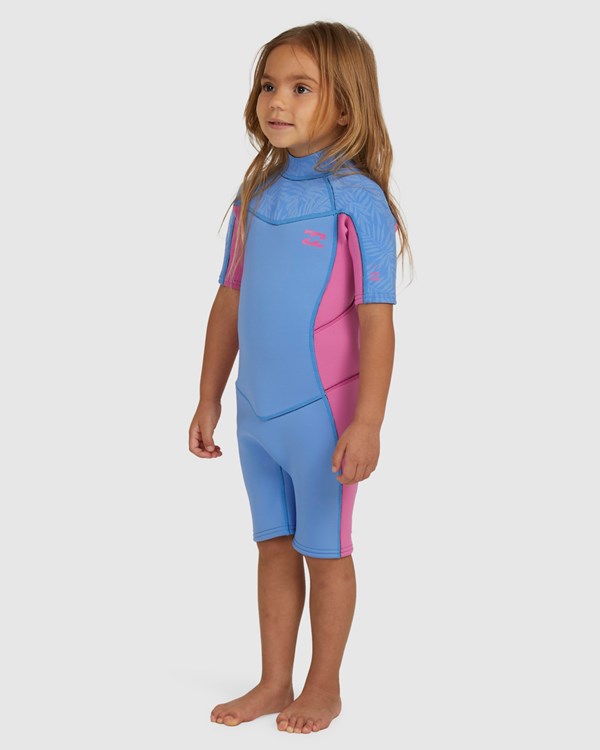 Billabong 2mm Toddler Girls Synergy Back Zip Spring Wetsuit Surfside | OICKQP431