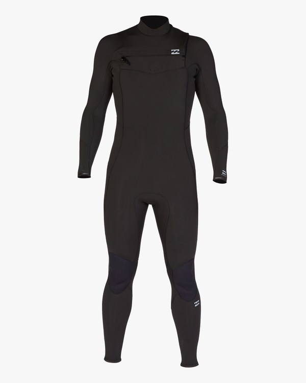 Billabong 3/2 Absolute Chest Zip Full Wetsuit Negras | EIKUFJ931