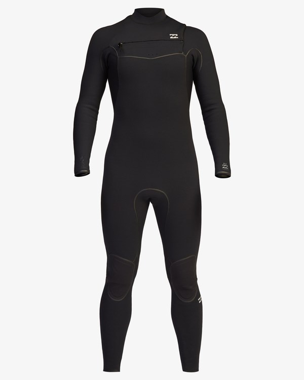 Billabong 3/2 Furnace Chest Zip Full Wetsuit Negras | UQDZVN439