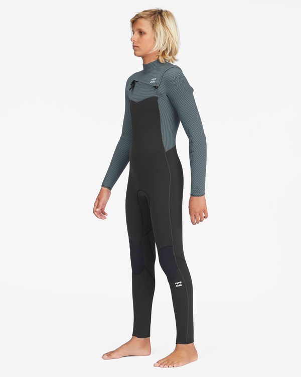 Billabong 3/2 Revolution Chest Zip Full Wetsuit Negras | LPNDEX239