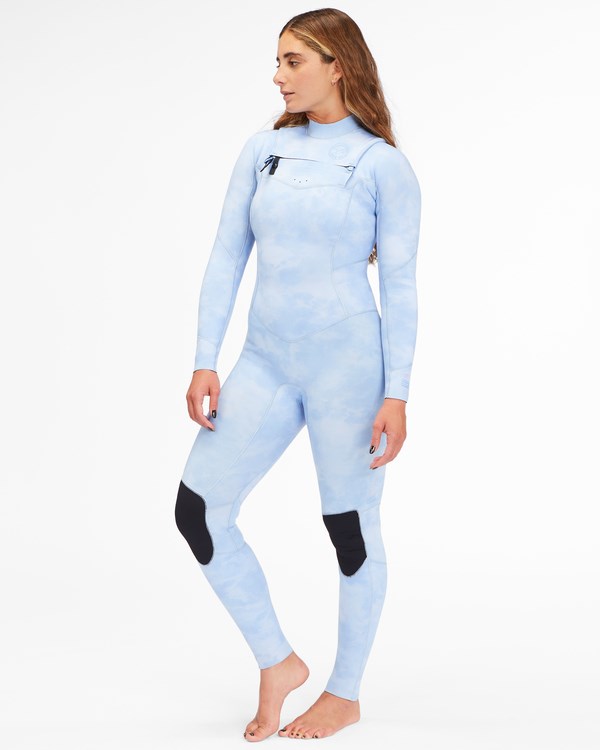 Billabong 3/2 Salty Dayz Chest Zip Full Wetsuit Azules | PMITKB279