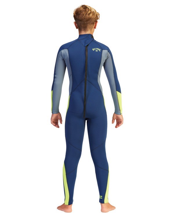 Billabong 4/3 Absolute Back Zip Full Wetsuit Azul Marino | IXHYNW340