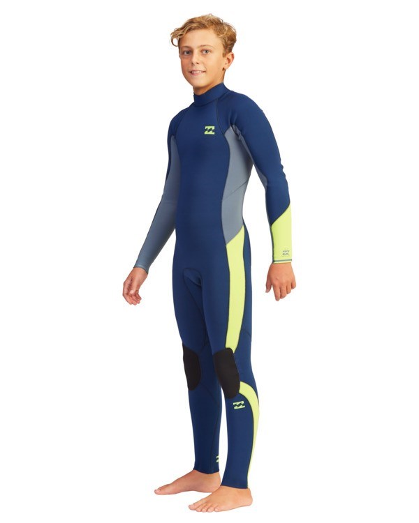 Billabong 4/3 Absolute Back Zip Full Wetsuit Azul Marino | IXHYNW340