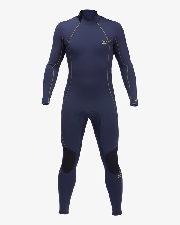 Billabong 4/3 Absolute Back Zip Long Sleeve Full Wetsuit Azul Marino | OPLBZG467