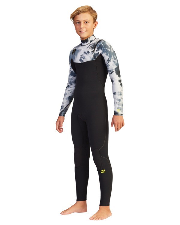 Billabong 4/3 Furnace Comp Chest Zip Full Wetsuit Pro Tie Dye | NUTBWC095