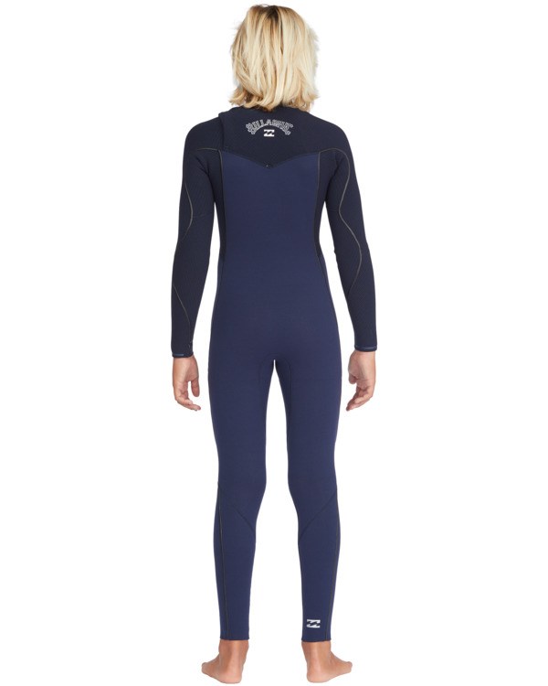 Billabong 4/3 Furnace Comp Chest Zip Full Wetsuit Azul Marino | TDBLQK279