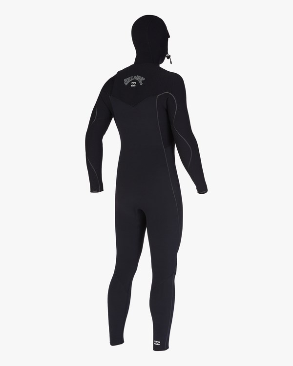 Billabong 4/3 Furnace Comp Encapuchado Chest Zip Full Wetsuit Negras | CLSDAP905