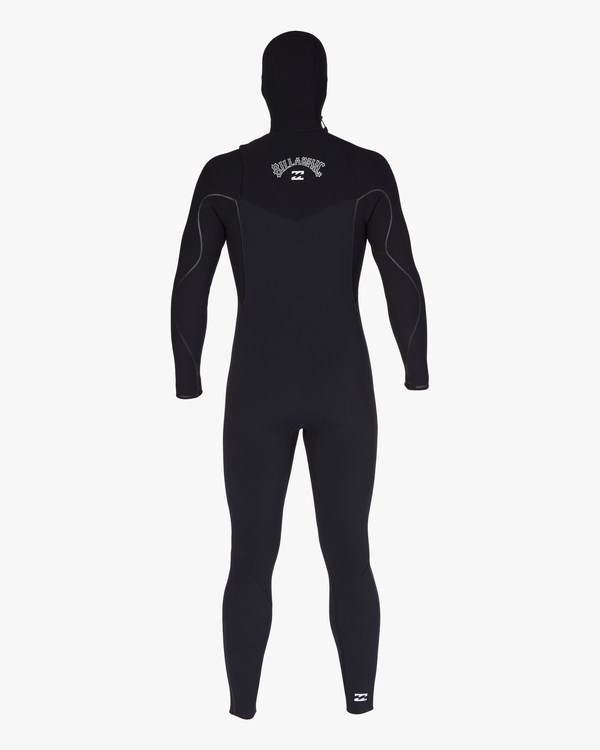 Billabong 4/3 Furnace Comp Encapuchado Chest Zip Full Wetsuit Negras | CLSDAP905