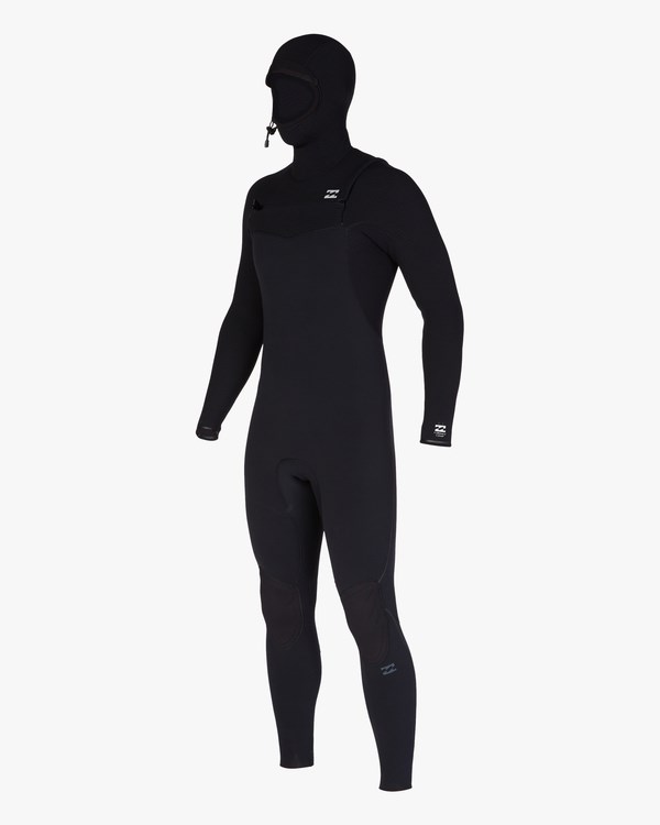 Billabong 4/3 Furnace Comp Encapuchado Chest Zip Full Wetsuit Negras | CLSDAP905