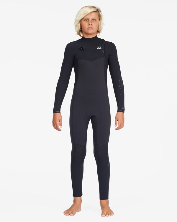 Billabong 4/3 Revolution Chest Zip Full Wetsuit Negras | FOXNWR803