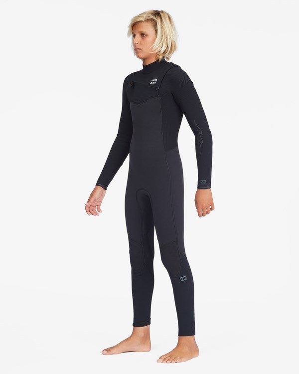 Billabong 4/3 Revolution Chest Zip Full Wetsuit Negras | FOXNWR803