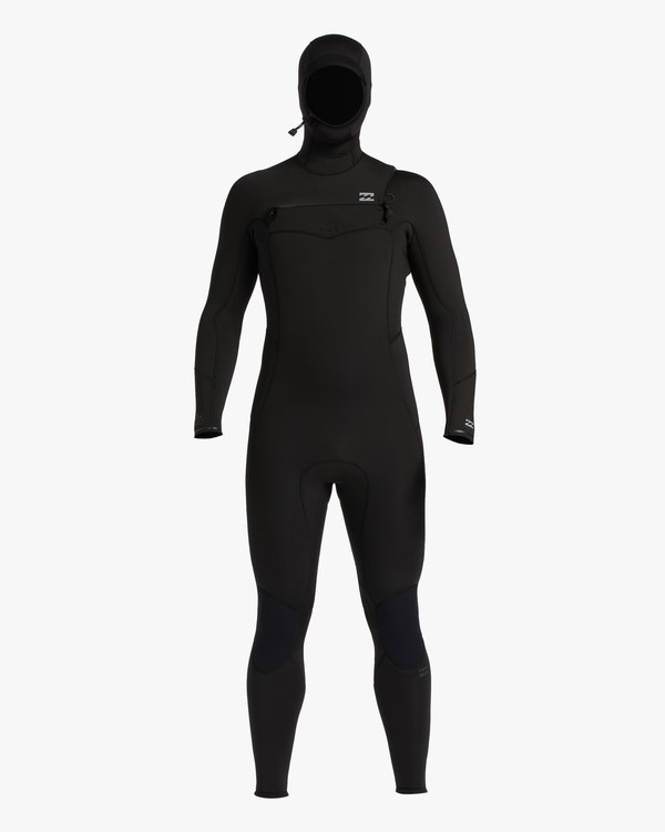 Billabong 5/4 Absolute Chest Zip Encapuchado Wetsuit Negras | FGDVTJ380