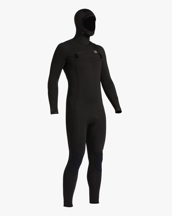 Billabong 5/4 Absolute Chest Zip Encapuchado Wetsuit Negras | FGDVTJ380