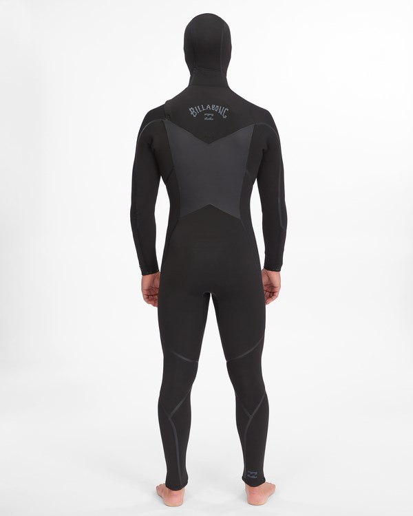 Billabong 5/4 Absolute Plus Chest Zip Encapuchado Full Wetsuit Negras | VAJWIL152