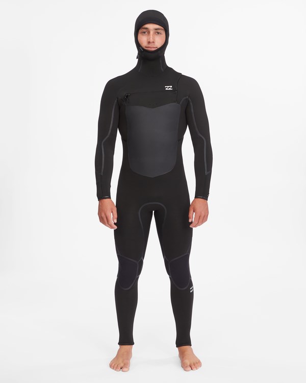 Billabong 5/4 Absolute Plus Chest Zip Encapuchado Full Wetsuit Negras | VAJWIL152