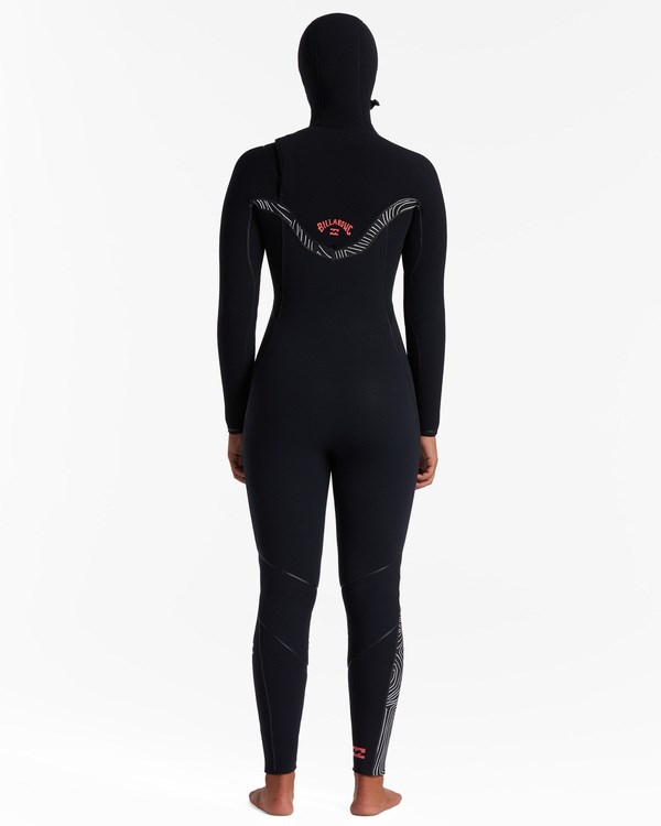 Billabong 5/4 Furnace Chest Zip Encapuchado Wetsuit Midnight Trails | JTZBWG950