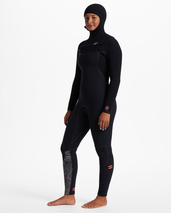 Billabong 5/4 Furnace Chest Zip Encapuchado Wetsuit Midnight Trails | JTZBWG950