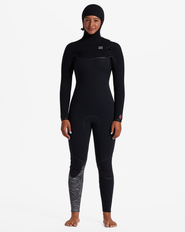 Billabong 5/4 Furnace Chest Zip Encapuchado Wetsuit Midnight Trails | JTZBWG950