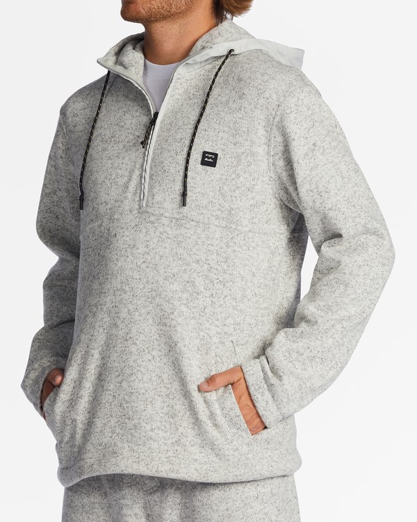 Billabong A/Div Boundary Encapuchado Half-Zip Pullover Gris | IBJMNX036