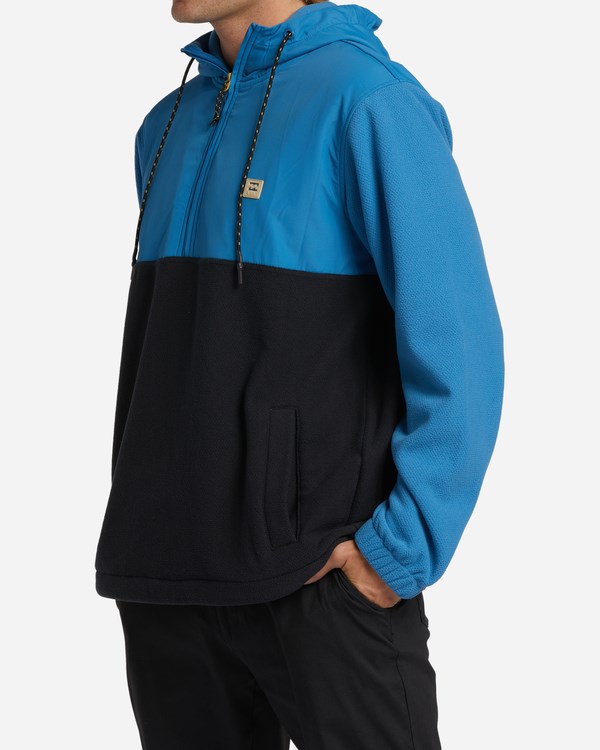 Billabong A/Div Boundary Encapuchado Half-Zip Pullover Azules Oscuro | KTHFYB563