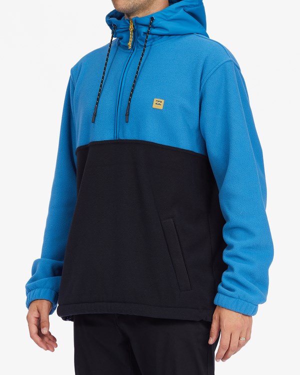 Billabong A/Div Boundary Encapuchado Half-Zip Pullover Azules Oscuro | KTHFYB563