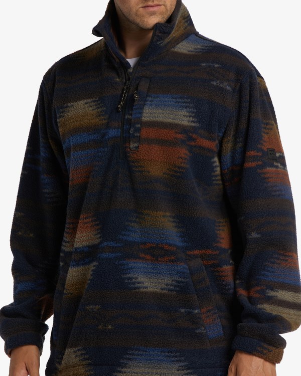 Billabong A/Div Boundary Half-Zip Mock Neck Pullover Night | EHGVRK023