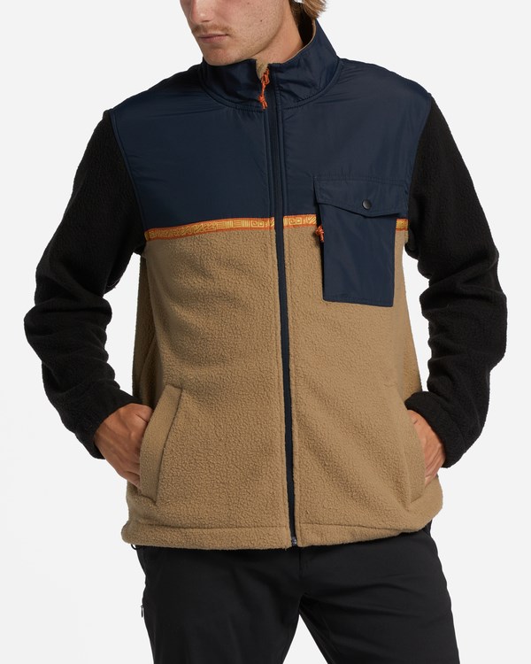 Billabong A/Div Boundary Trail Zip-Up Fleece Azul Marino | RNKFAW734